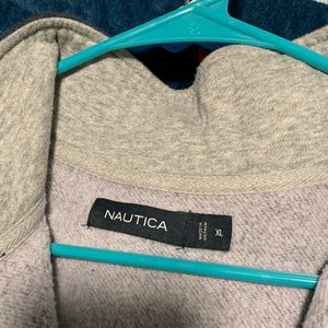 Nautica pull over fleece navy blue men’s xl